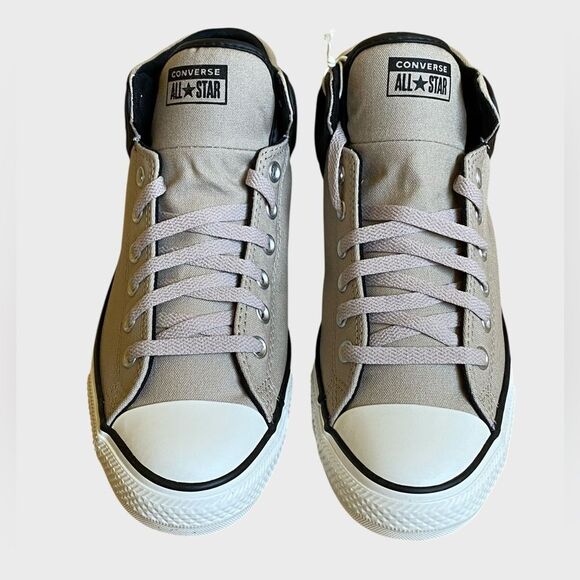 NWB Converse Chuck Taylor All Star High Street Mid Men 10.5 Wm12.5 Papyrus Black - Picture 3 of 15